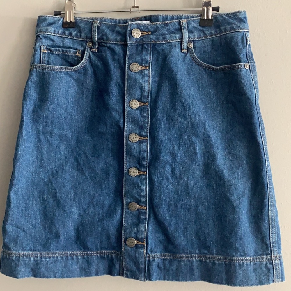 Loft high waisted Jean Skirt